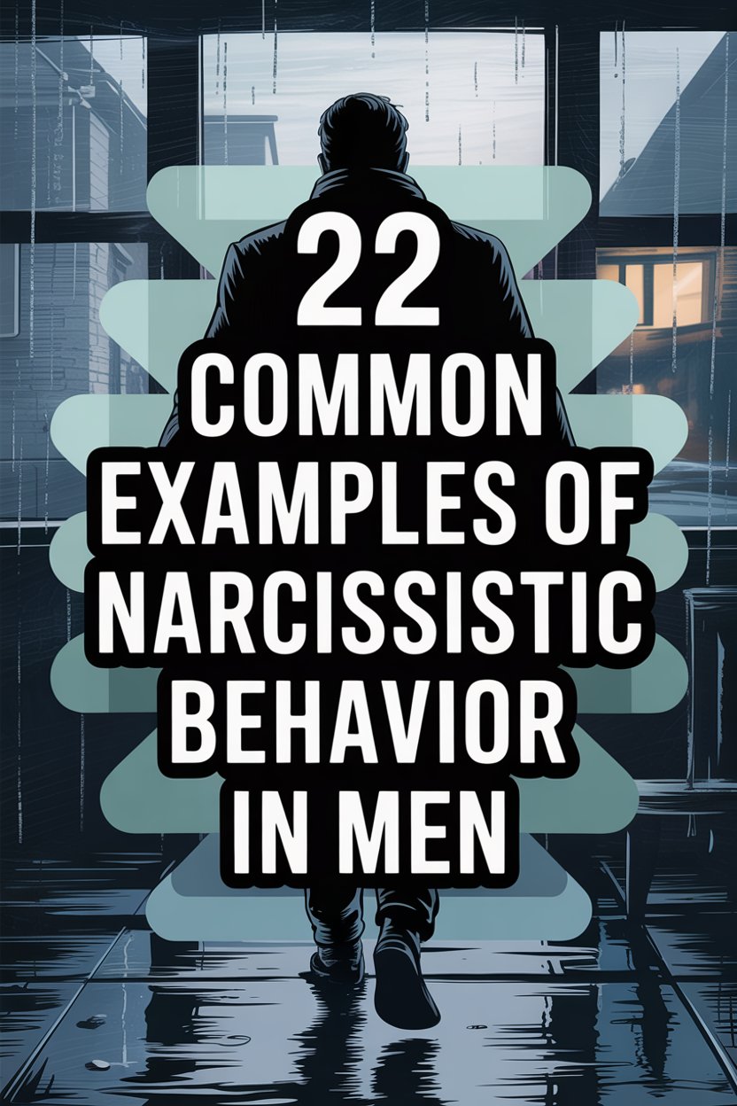 Silhouette of a man in urban rain depicting narcissistic behavior in men.