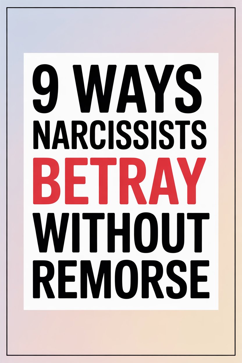 Nine ways narcissists betray without remorse in mind games and psychological manipulation.