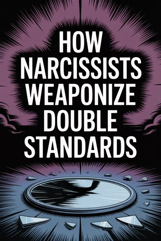 Narcissists weaponize double standards with chaos, broken clock, and intense psychological manipulation.