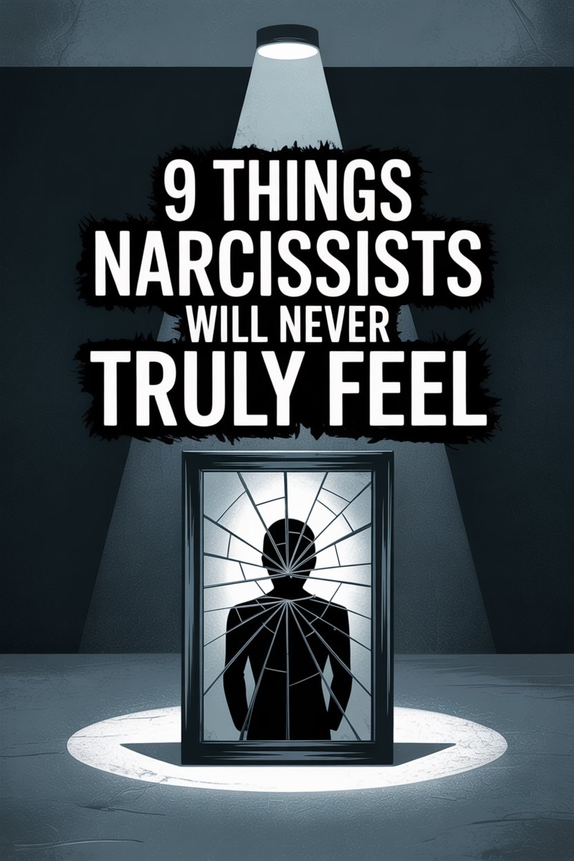 Narcissists emotional voids and broken mirror symbolize shattered self-perception and emotional fragility.