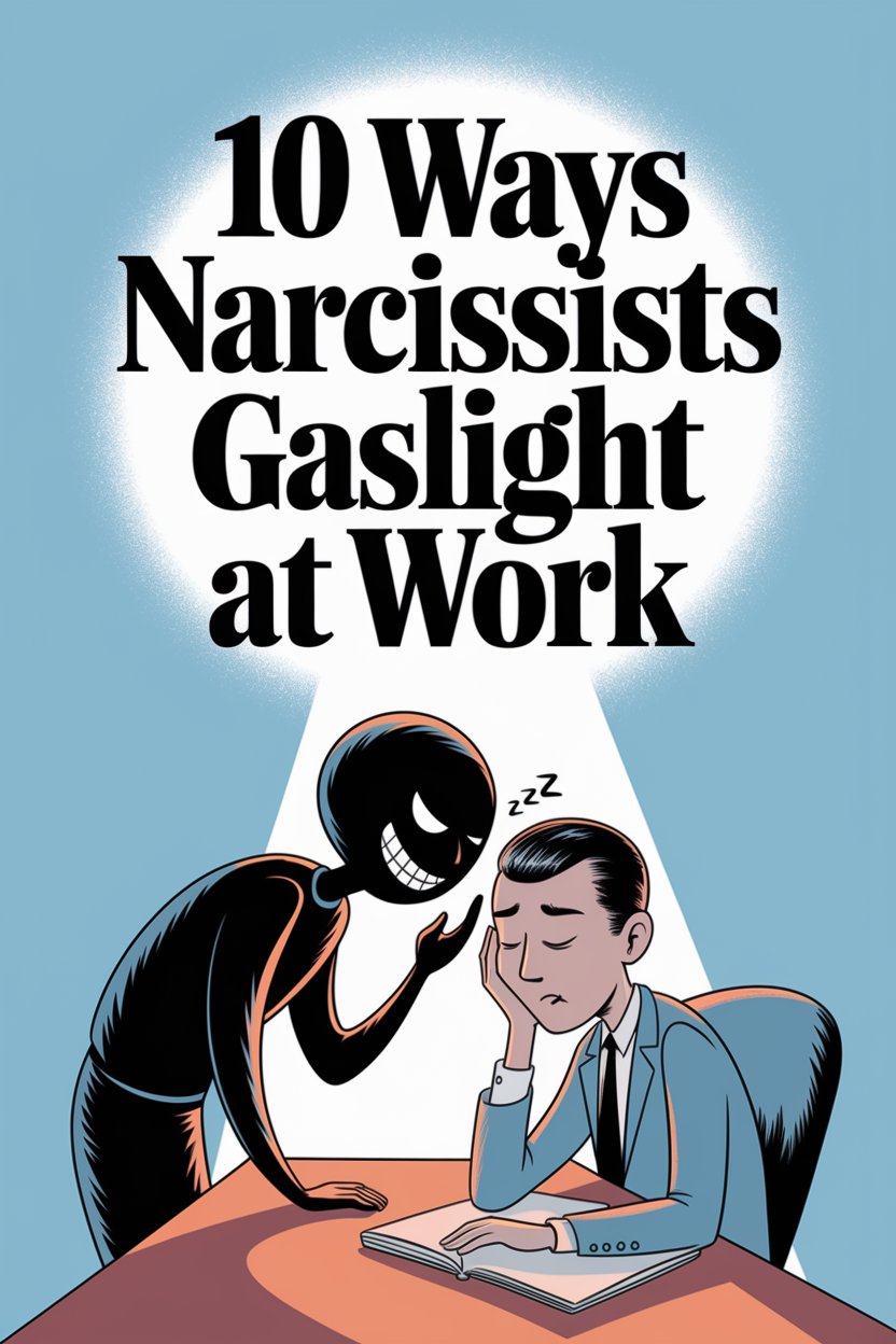 Workplace gaslighting by narcissists: dangerous manipulation tactics in professional environments.