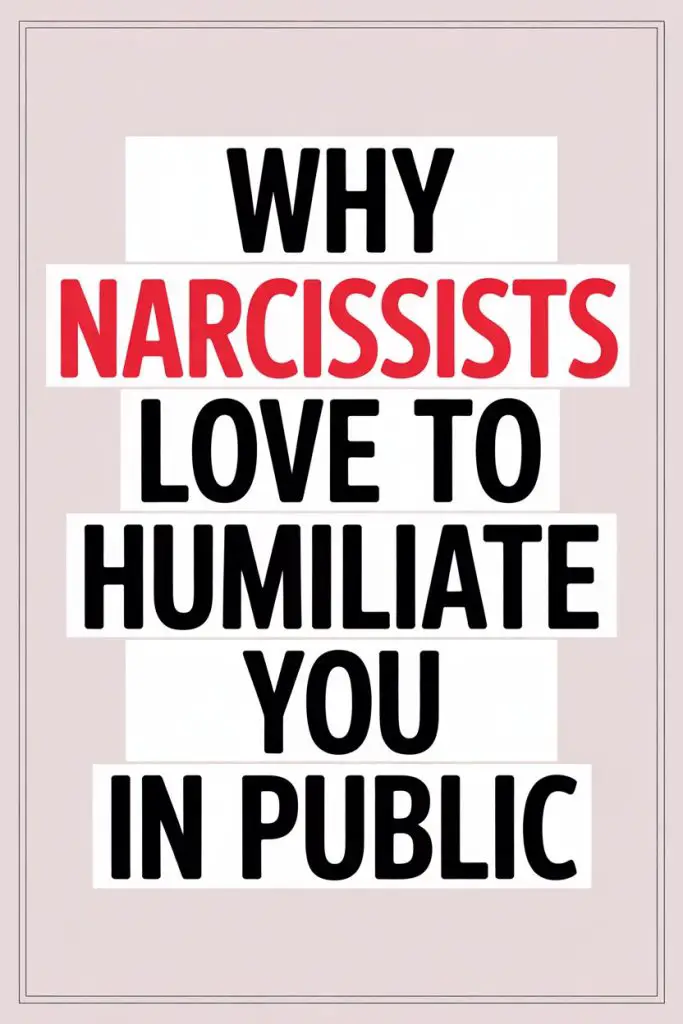 Why Narcissists Love Public Shaming and Attention.
