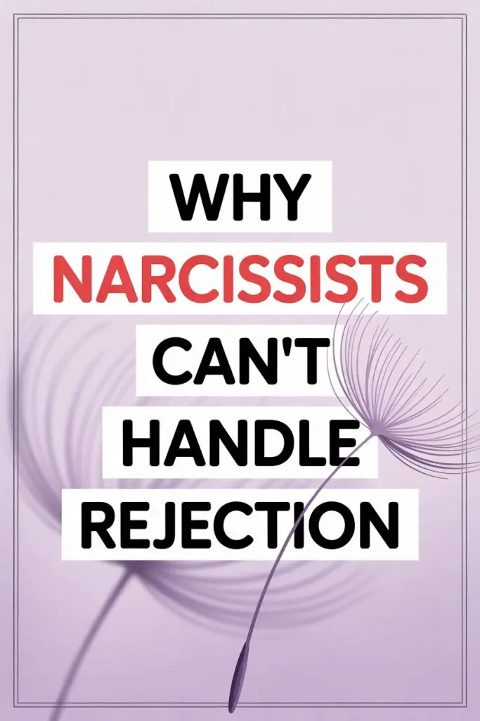 Why Narcissists Struggle with Rejection - Psychological Insights with Dandelion Illustration.