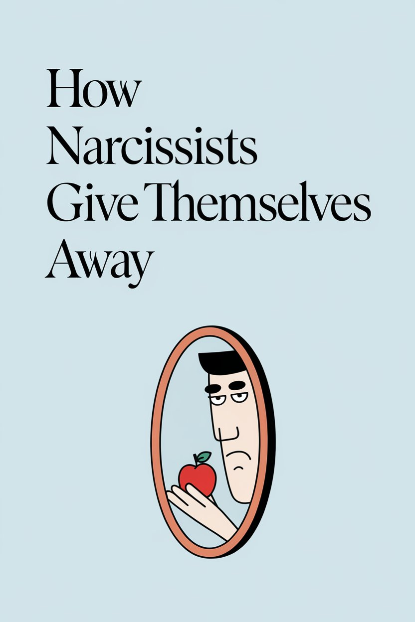 Illustration of narcissists looking into a mirror to reveal self-awareness and vanity traits.