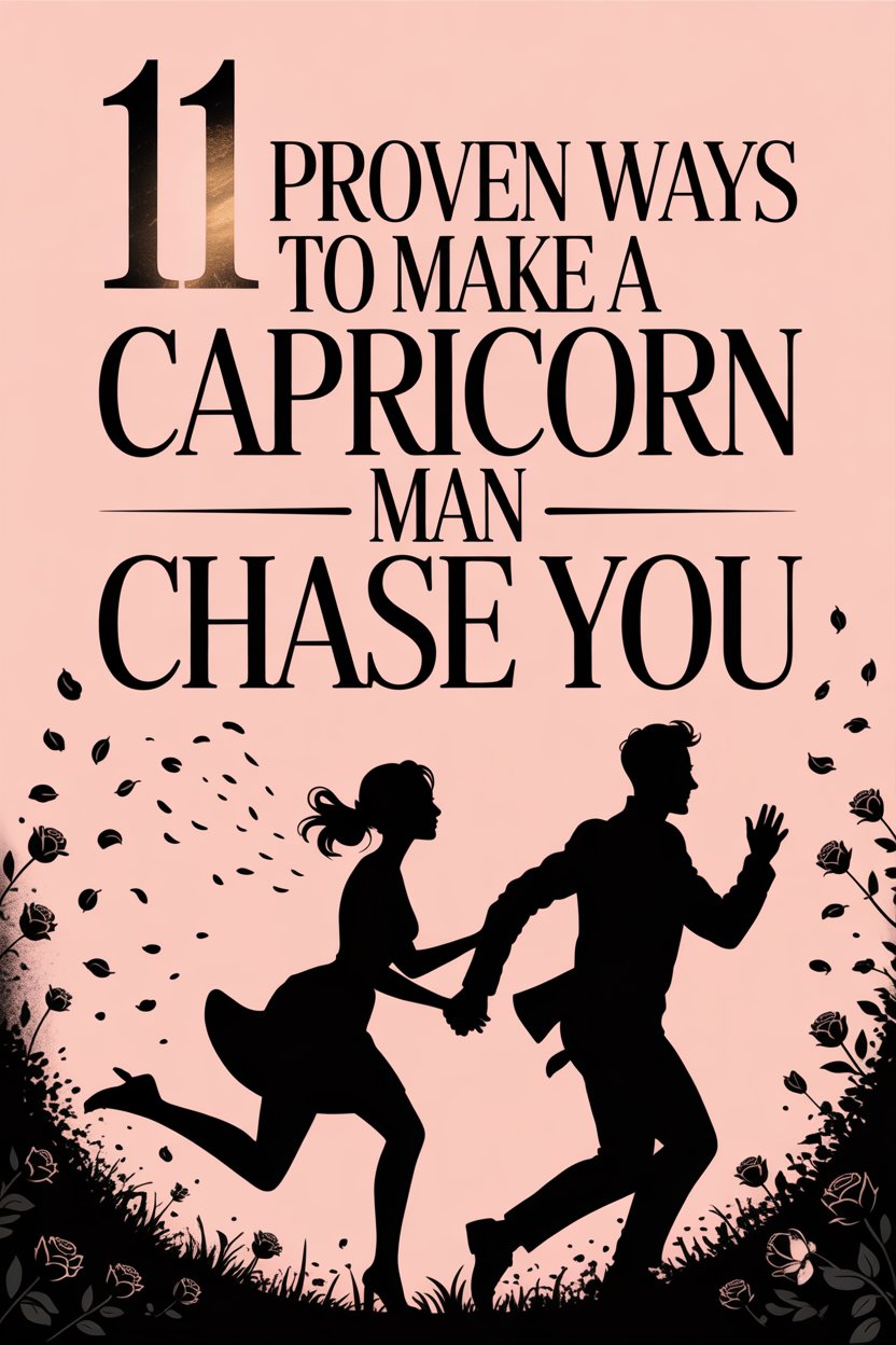 11 Proven Tips to Make a Capricorn Man Chase You and Love Romance.