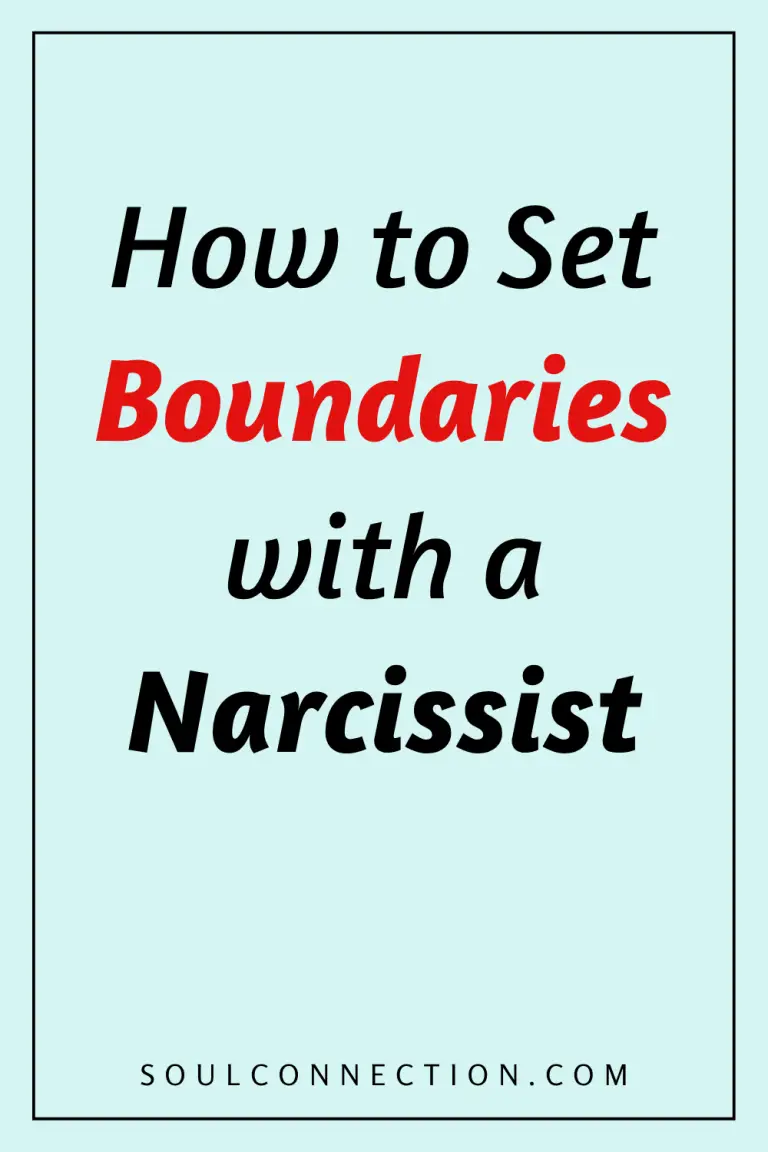 Guide to setting boundaries with narcissists | Soul Connection website.