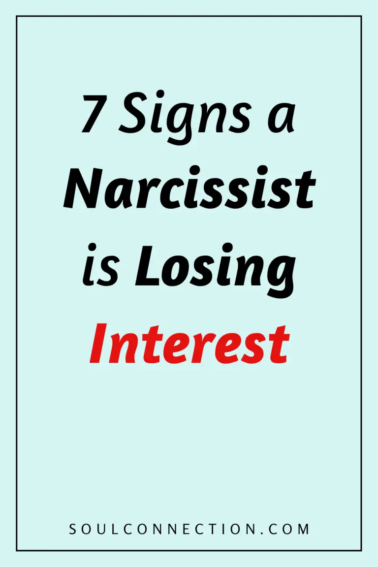 Visual guide to signs a narcissist is losing interest or power.