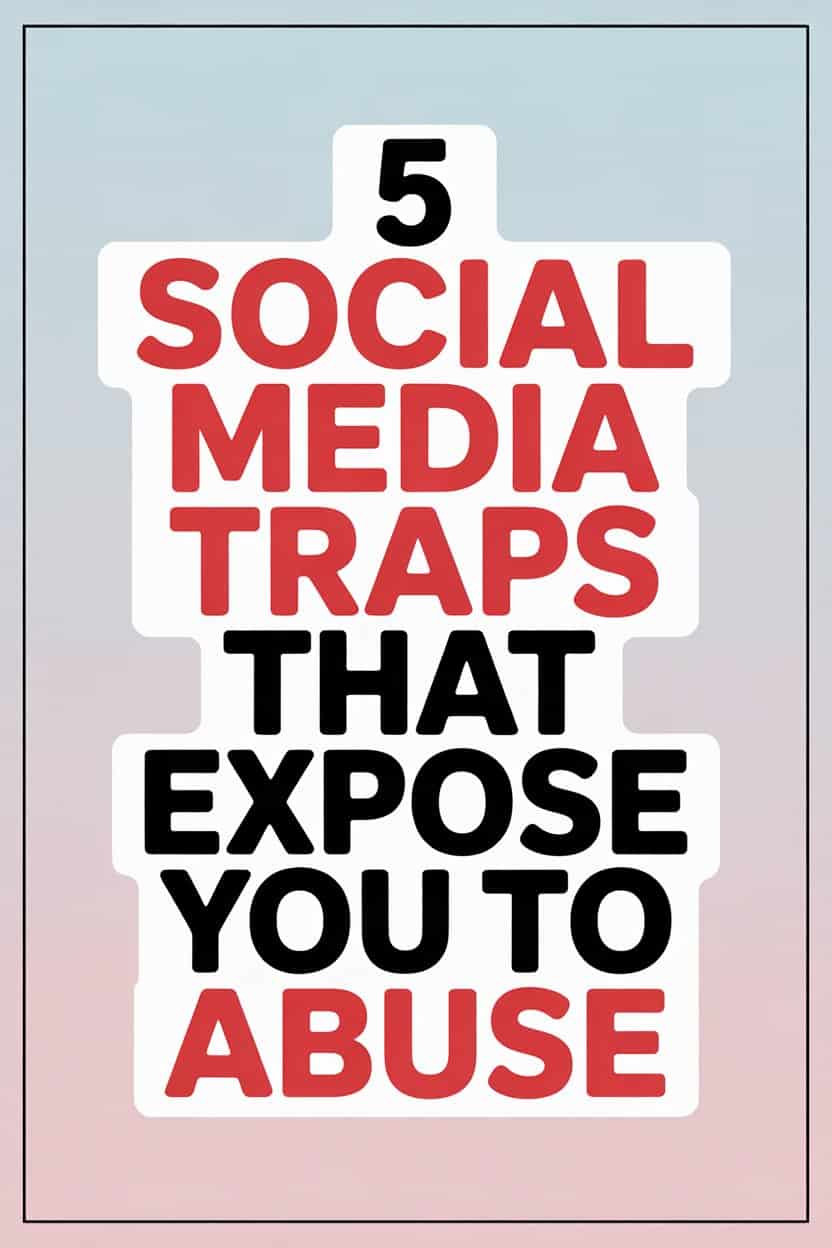 Five social media traps that expose you to abuse and manipulation.