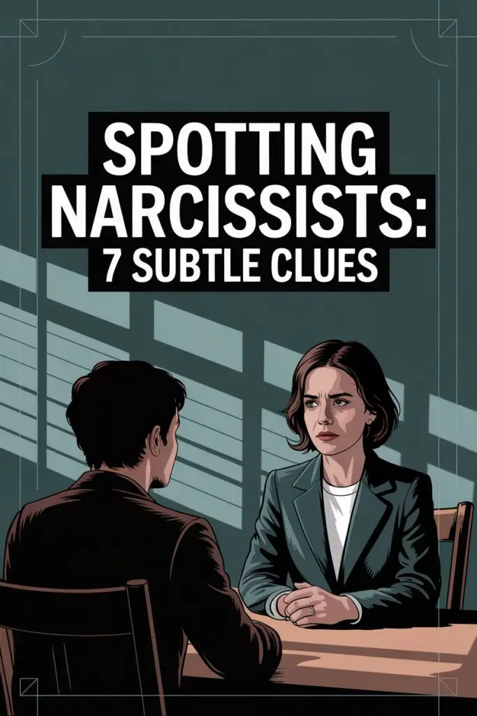 Detect subtle signs of narcissists in conversations and professional settings.