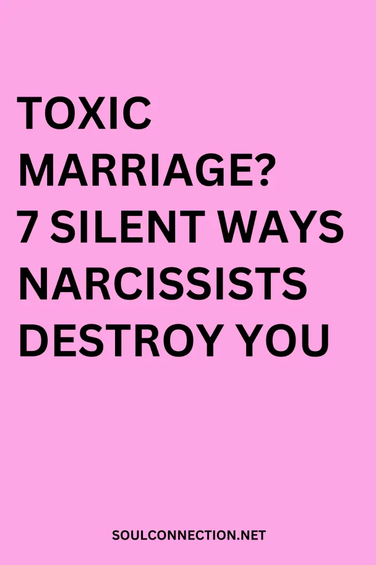 Discover 7 silent ways narcissists destroy toxic marriages and relationships.