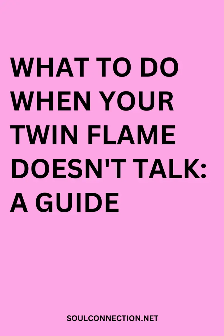 Guide for dealing with a silent twin flame on SoulConnection.net.