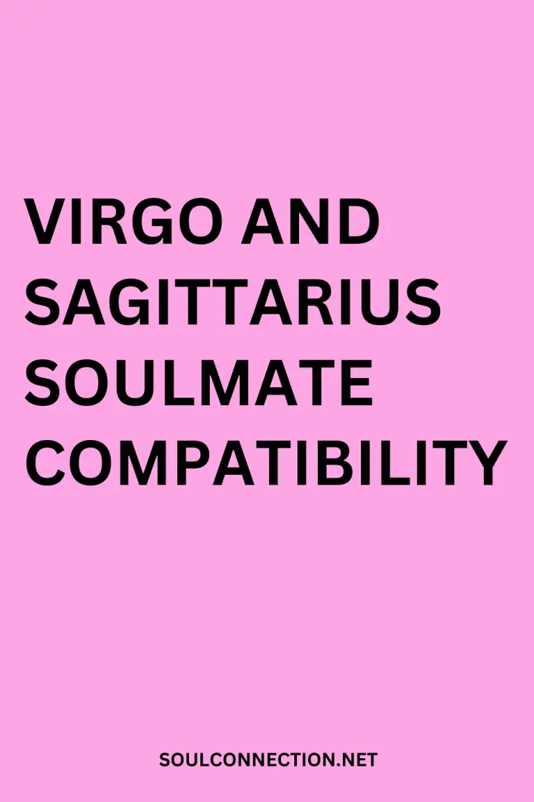 Virgo and Sagittarius soulmate compatibility chart with website SoulConnection.net.