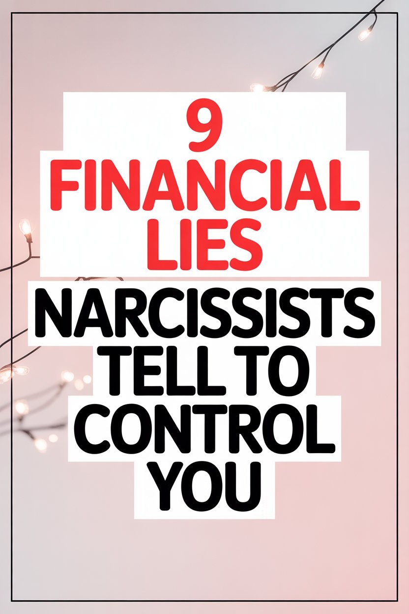 Top 9 Financial Lies Narcissists Use to Manipulate and Control You.