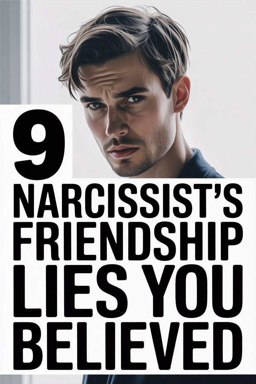 Young man with intense gaze exposes narcissist friendship lies and manipulation.
