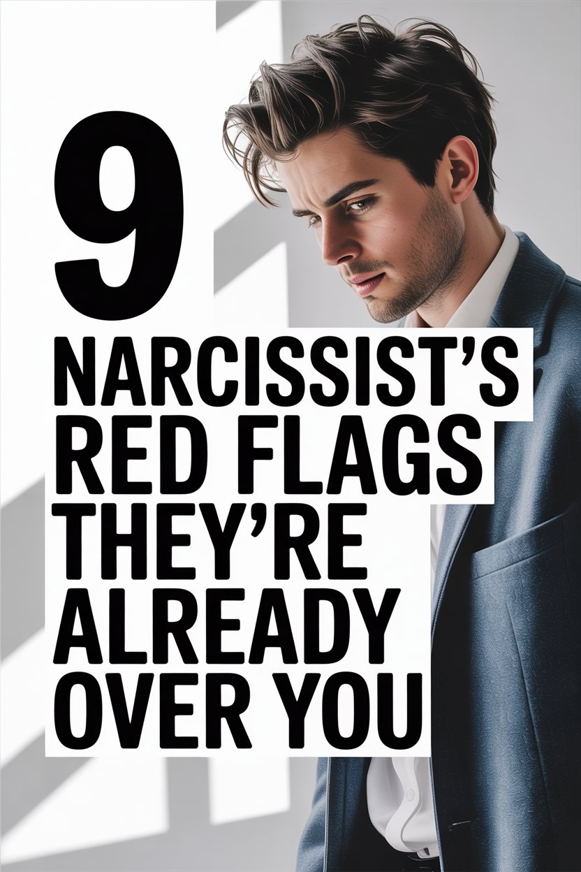 Young man with serious expression highlighting narcissist red flags and warning signs.