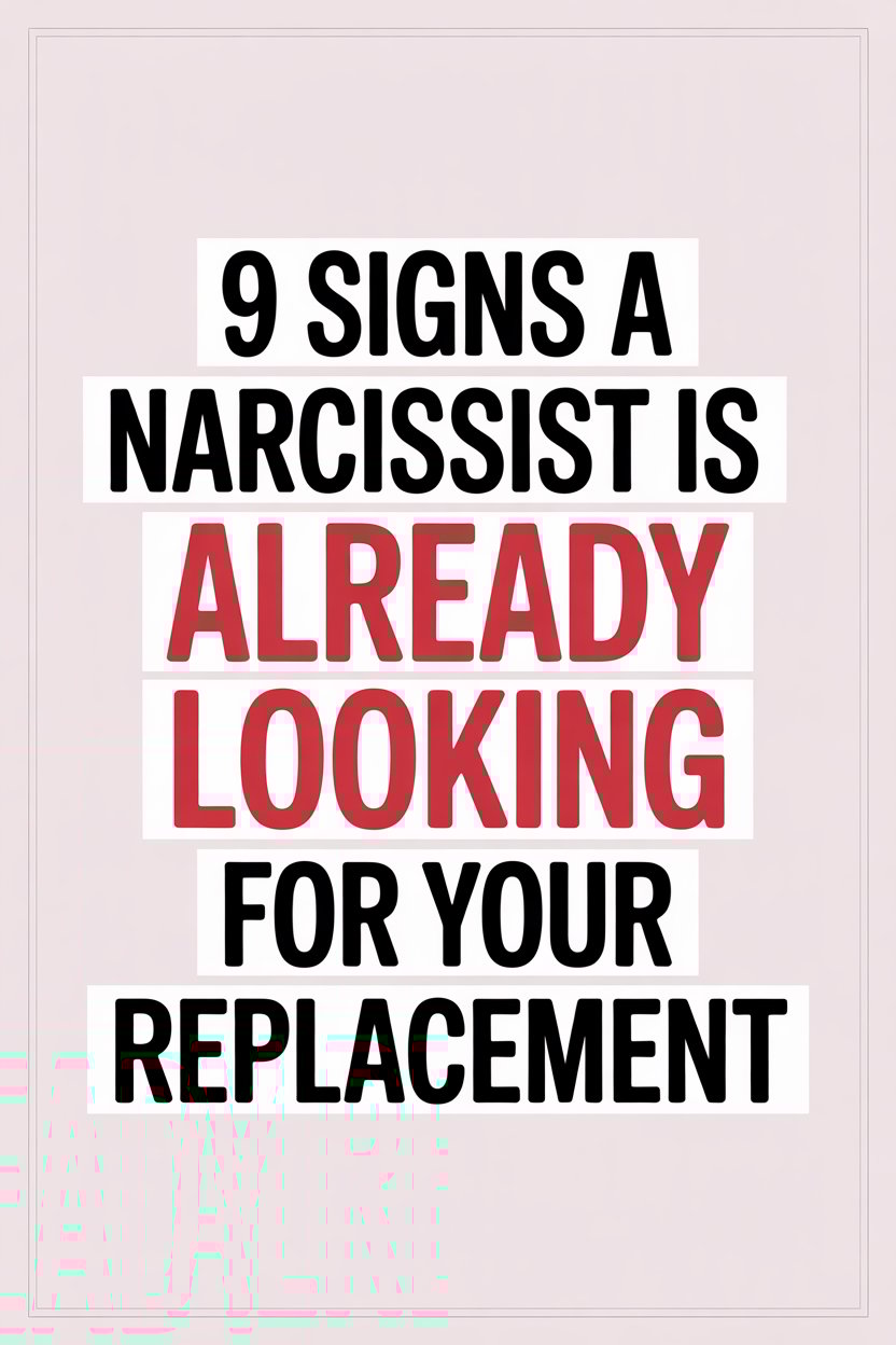 Warning Signs a Narcissist Is Looking for Your Replacement.