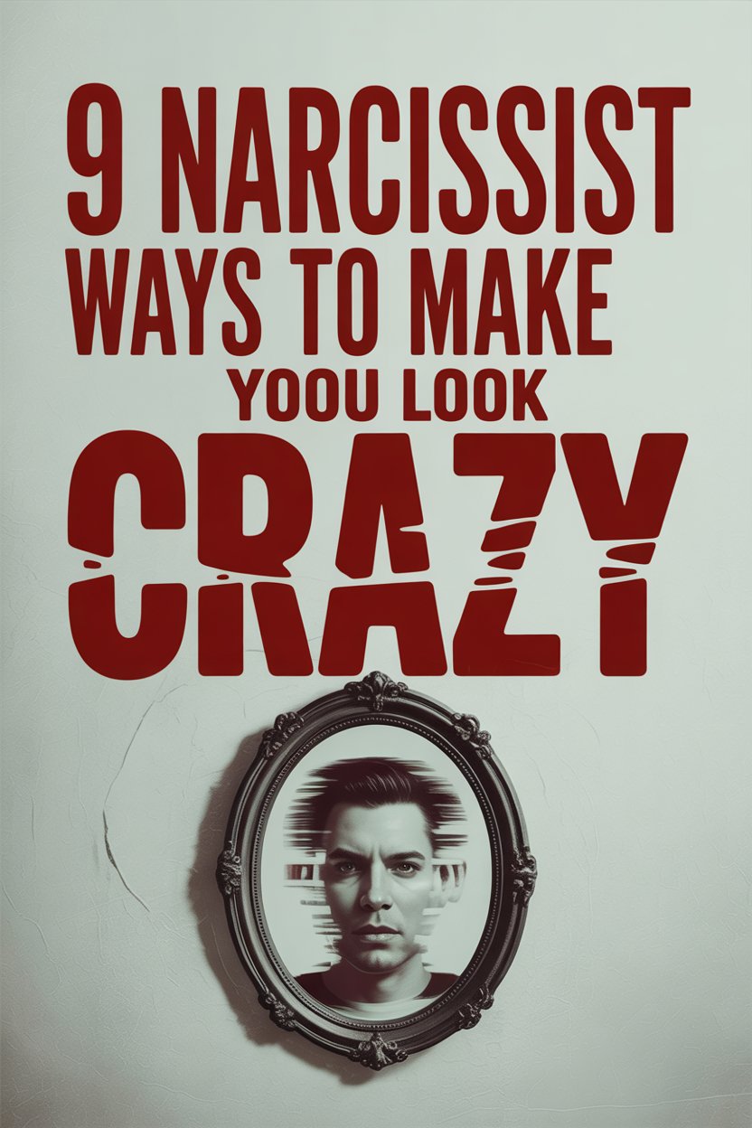Narcissist tricks to manipulate and make you seem crazy with distorted reflection and emotional control.