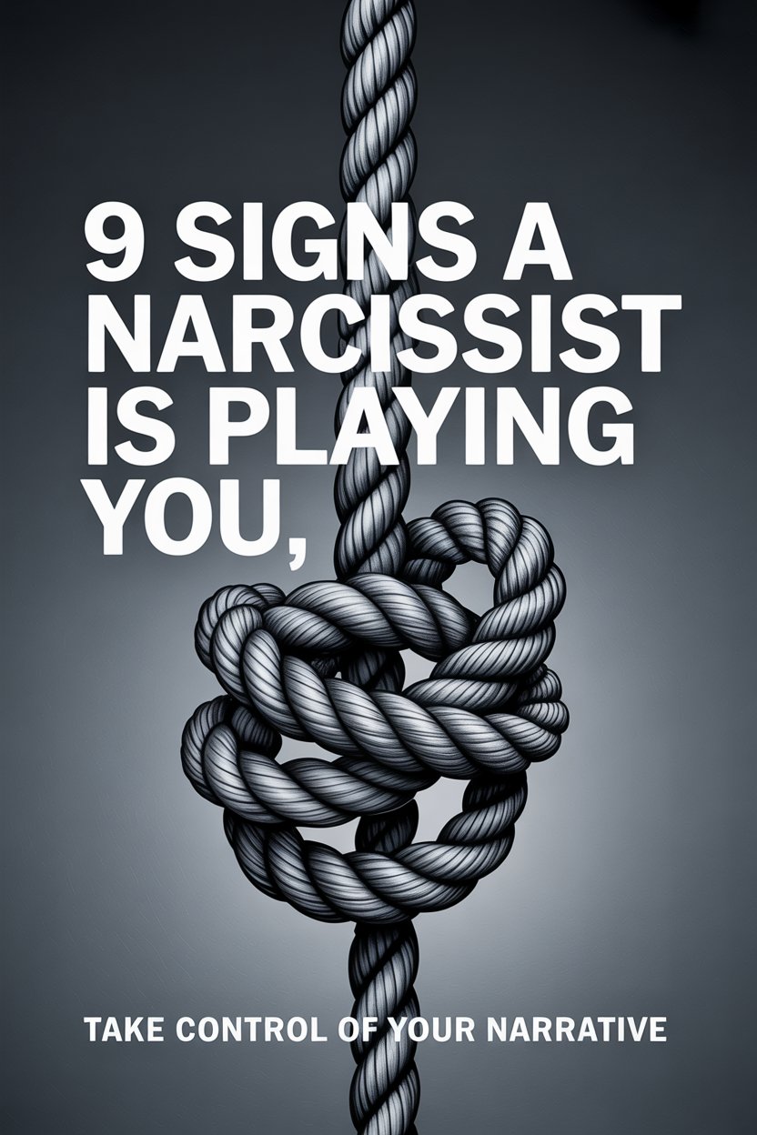 Rope knot symbolizing manipulation and control in narcissist warning signs.