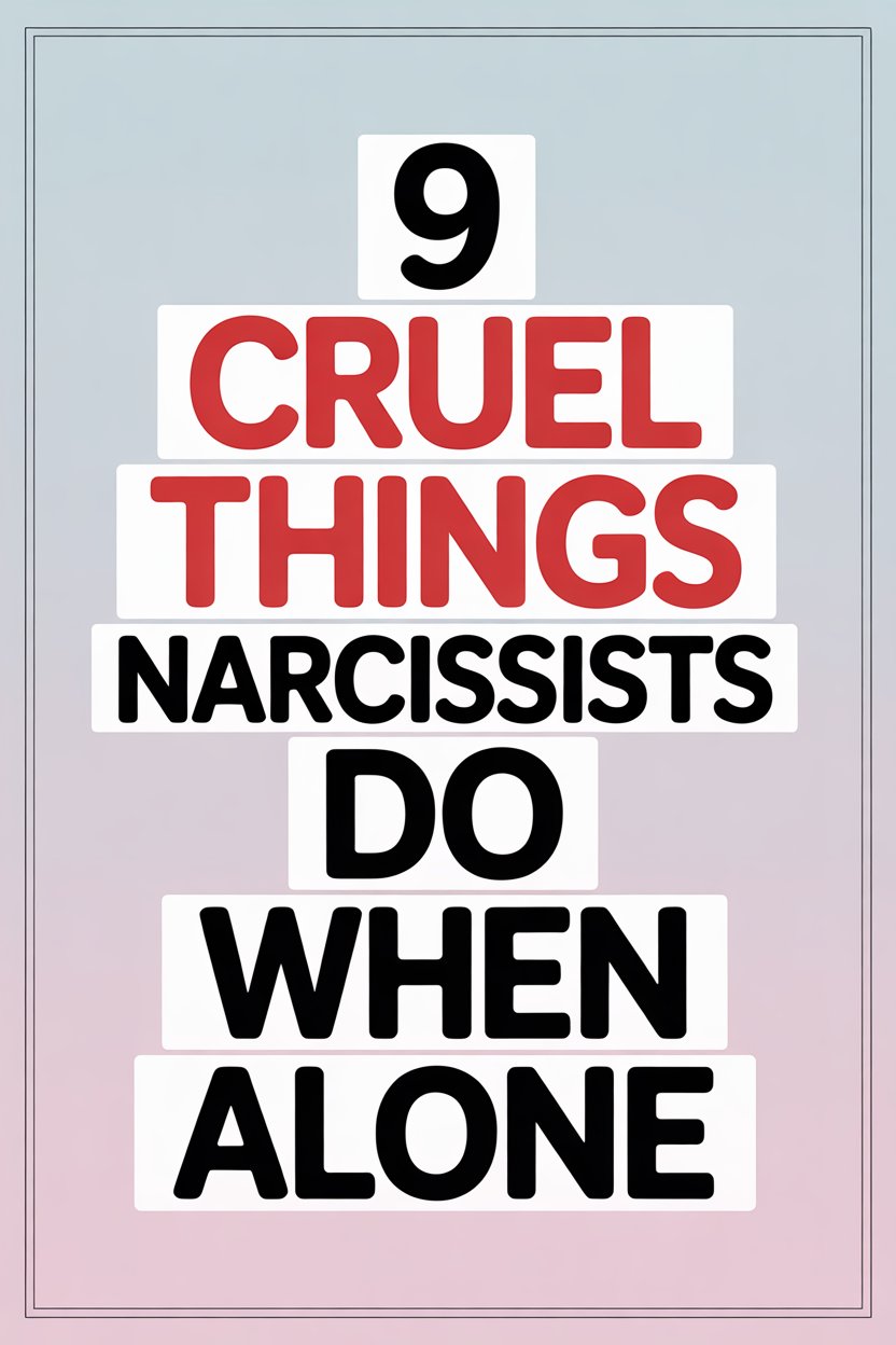 Narcissists’ cruel actions revealed when alone, highlighting psychological traits and behavior patterns.