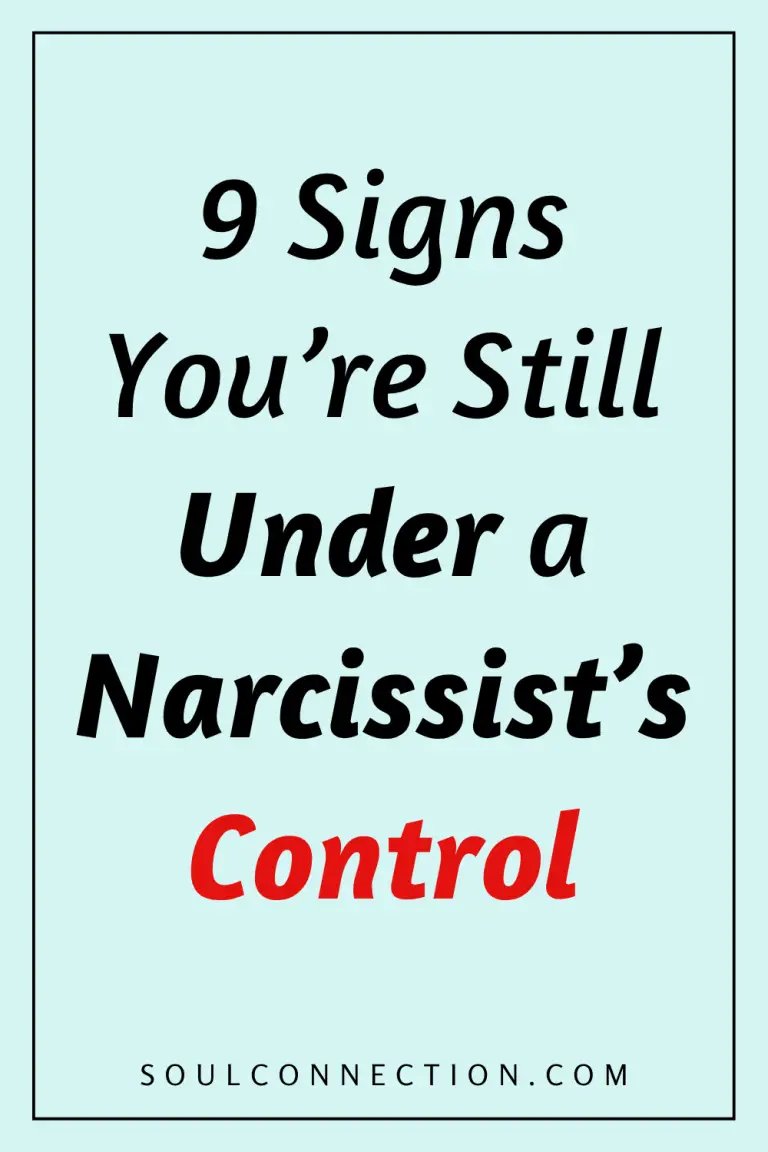 Signs You Are Still Under a Narcissist’s Control Visual with Website Link.